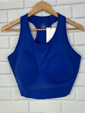 knix racerback pullover sports bra in cobalt size XXXL+